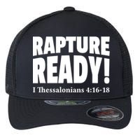 Rapture Ready Jesus Is Coming Christian Flexfit Unipanel Trucker Cap