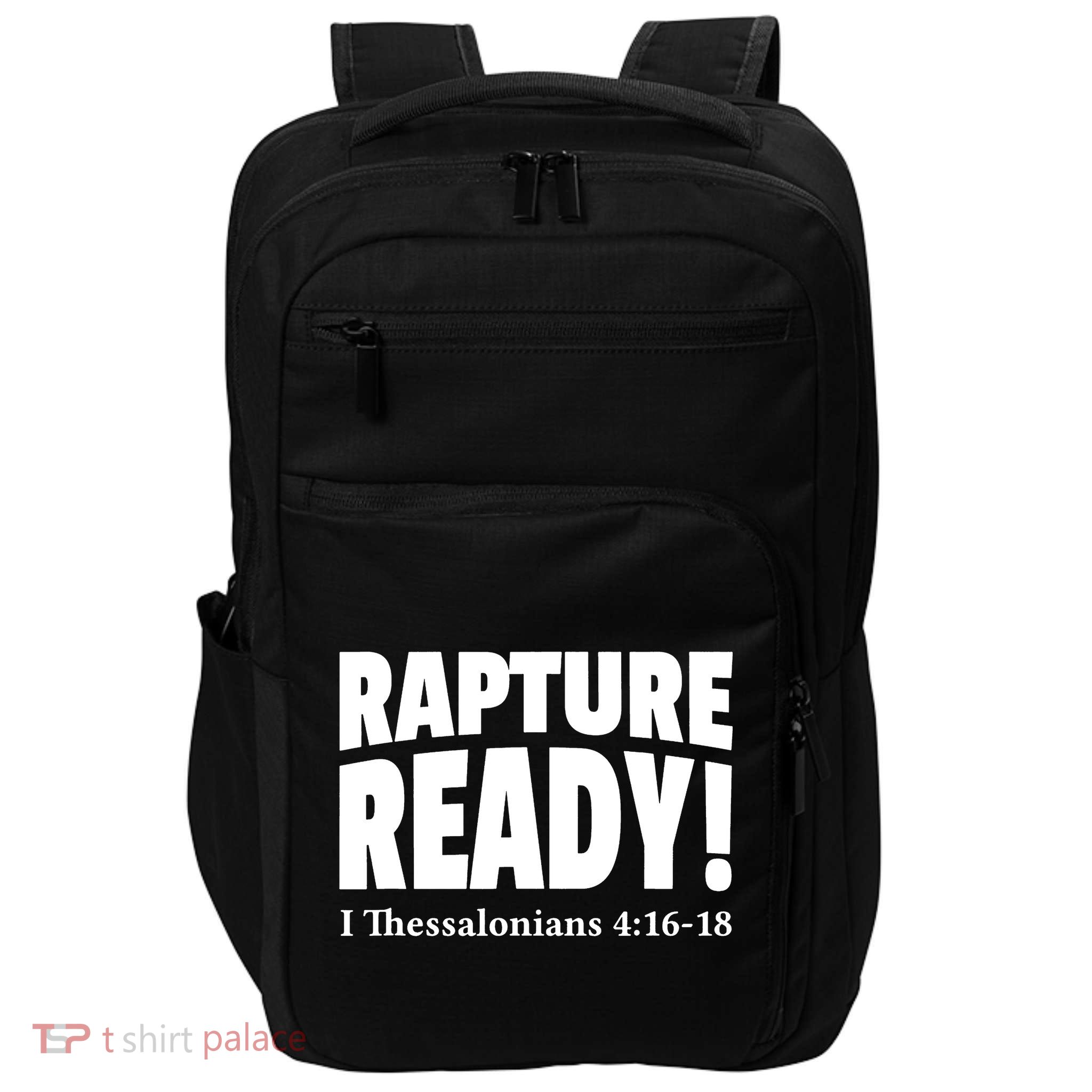 Rapture Ready Jesus Is Coming Christian Impact Tech Backpack