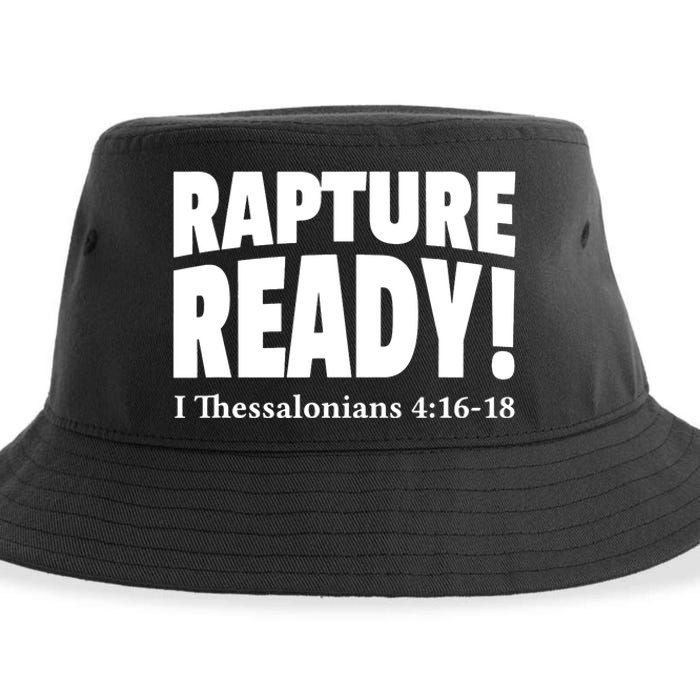 Rapture Ready Jesus Is Coming Christian Sustainable Bucket Hat