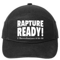 Rapture Ready Jesus Is Coming Christian 7-Panel Snapback Hat