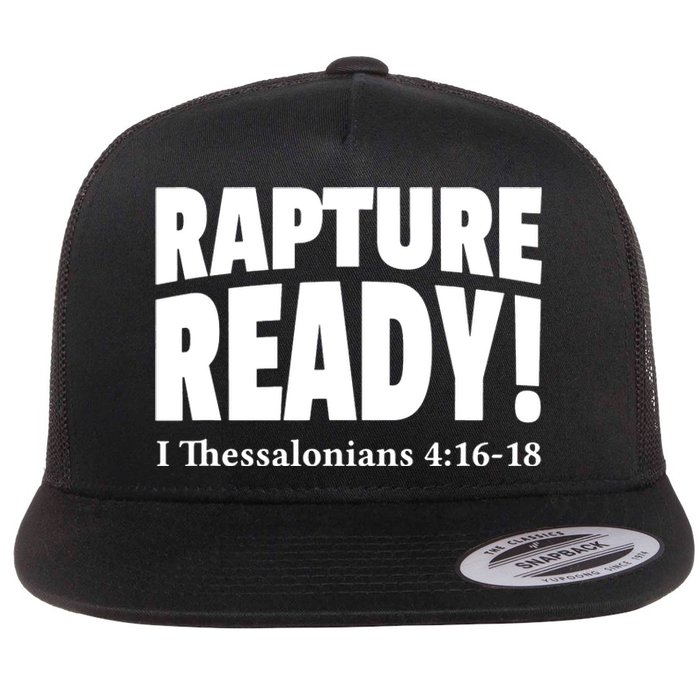 Rapture Ready Jesus Is Coming Christian Flat Bill Trucker Hat