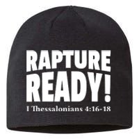 Rapture Ready Jesus Is Coming Christian Sustainable Beanie