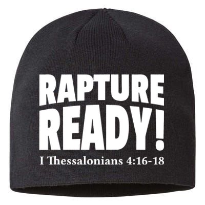 Rapture Ready Jesus Is Coming Christian Sustainable Beanie