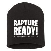 Rapture Ready Jesus Is Coming Christian Short Acrylic Beanie