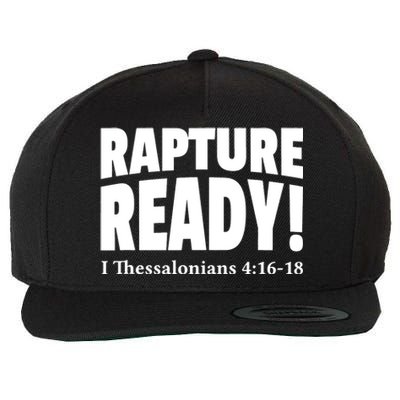 Rapture Ready Jesus Is Coming Christian Wool Snapback Cap