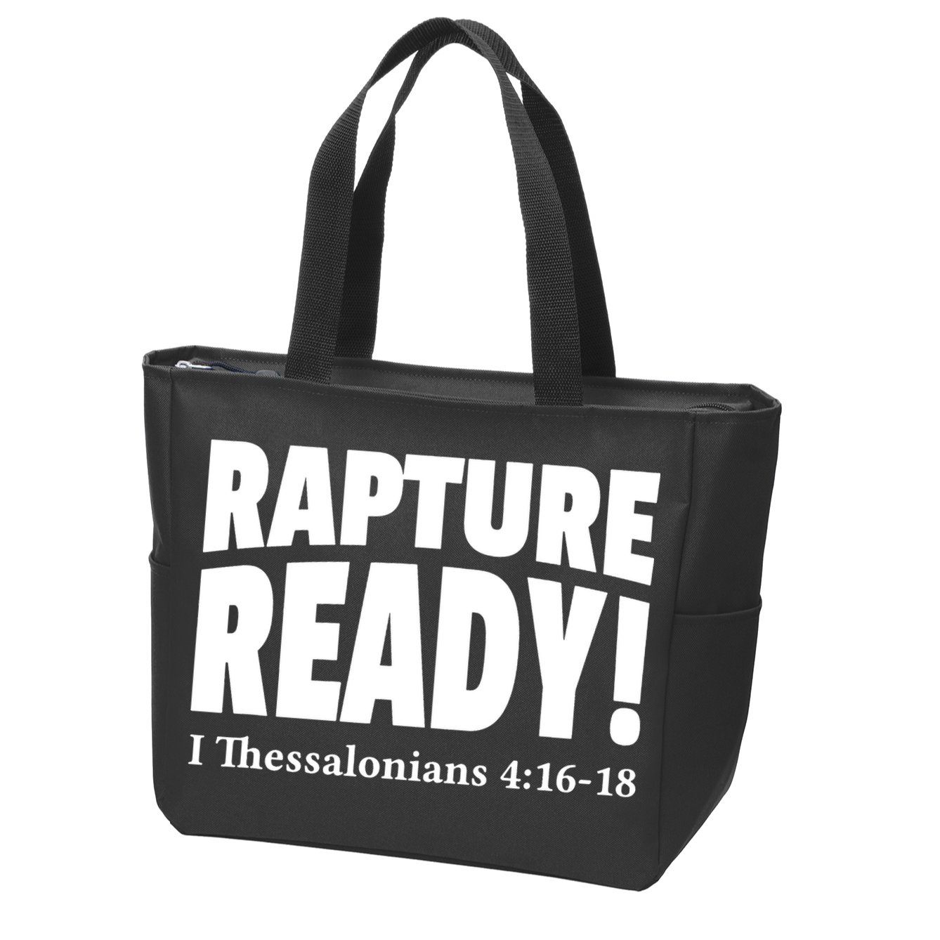 Rapture Ready Jesus Is Coming Christian Zip Tote Bag