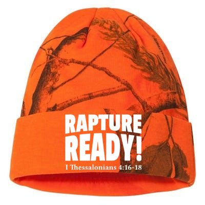 Rapture Ready Jesus Is Coming Christian Kati Licensed 12" Camo Beanie