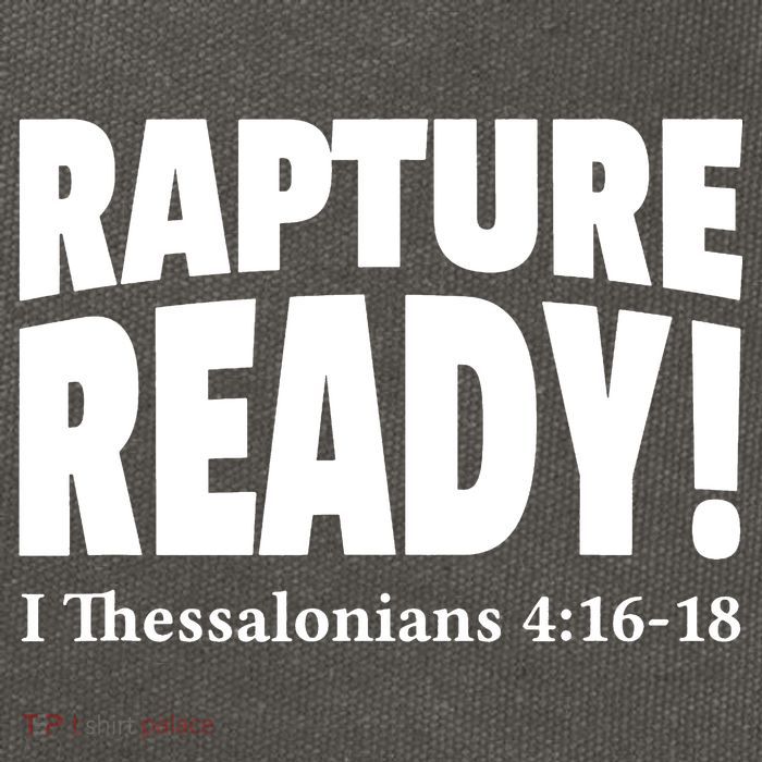 Rapture Ready Jesus Is Coming Christian Cotton Canvas Backpack