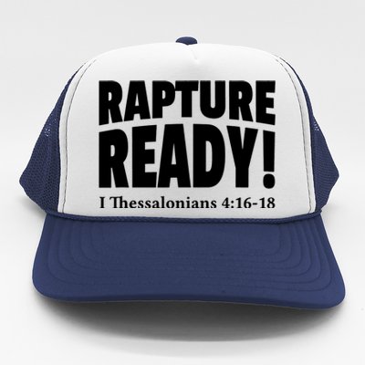 Rapture Ready Jesus Is Coming Christian Trucker Hat