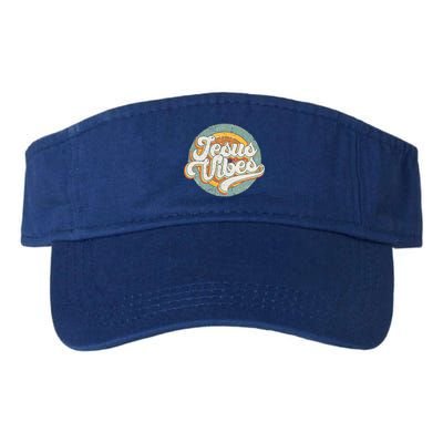 Retro Rainbow Jesus Vibes Bible Verse Christian Religious Gift Visor