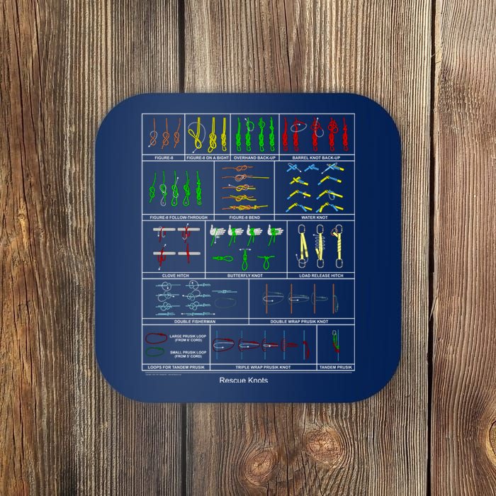 Rope Rescue Knots Coaster
