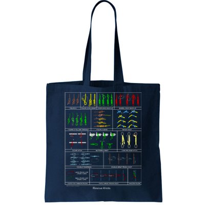 Rope Rescue Knots Tote Bag