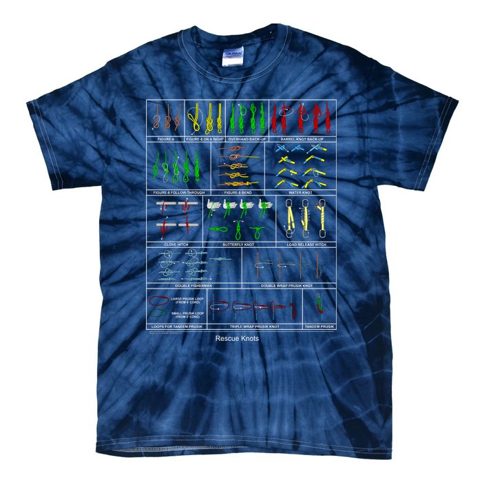 Rope Rescue Knots Tie-Dye T-Shirt