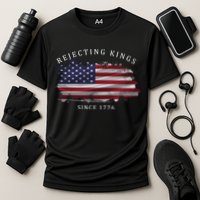 Retro Rejecting Kings Since 1776 Protest Pro Democracy Performance Shirt