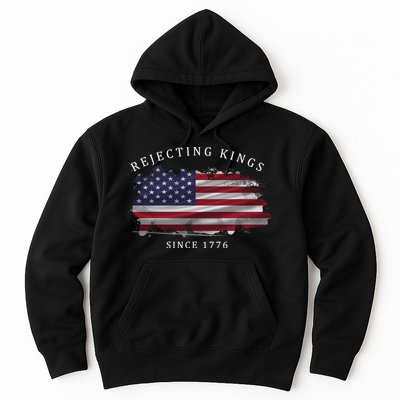 Retro Rejecting Kings Since 1776 Protest Pro Democracy Hoodie