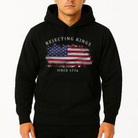 Retro Rejecting Kings Since 1776 Protest Pro Democracy Hoodie