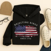Retro Rejecting Kings Since 1776 Protest Pro Democracy Hoodie