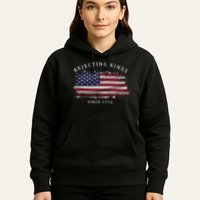 Retro Rejecting Kings Since 1776 Protest Pro Democracy Hoodie