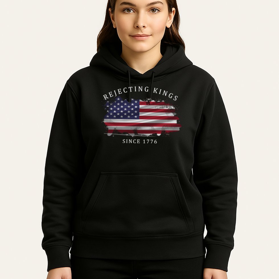 Retro Rejecting Kings Since 1776 Protest Pro Democracy Hoodie
