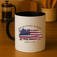 Retro Rejecting Kings Since 1776 Protest Pro Democracy Mug