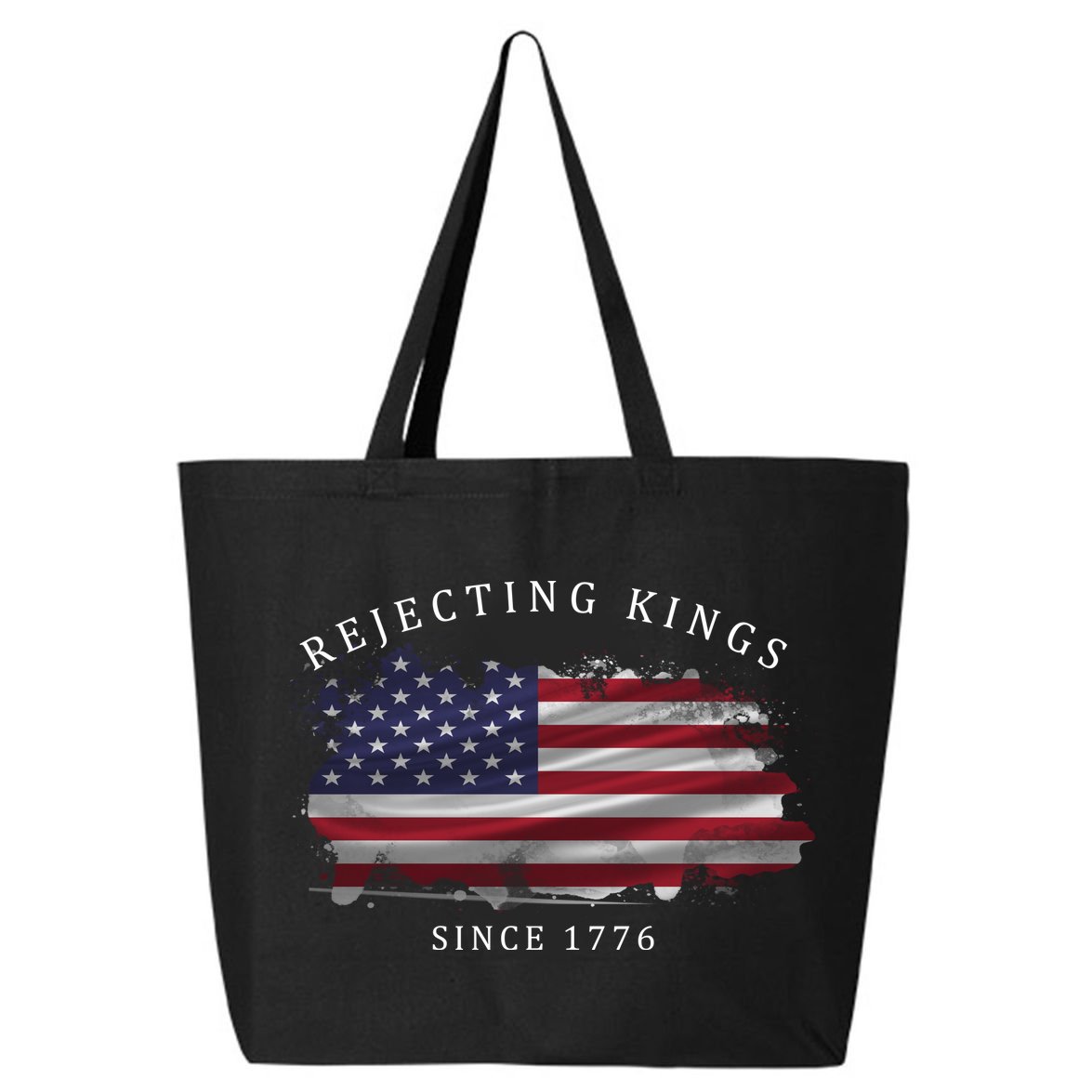 Retro Rejecting Kings Since 1776 Protest Pro Democracy 25L Jumbo Tote
