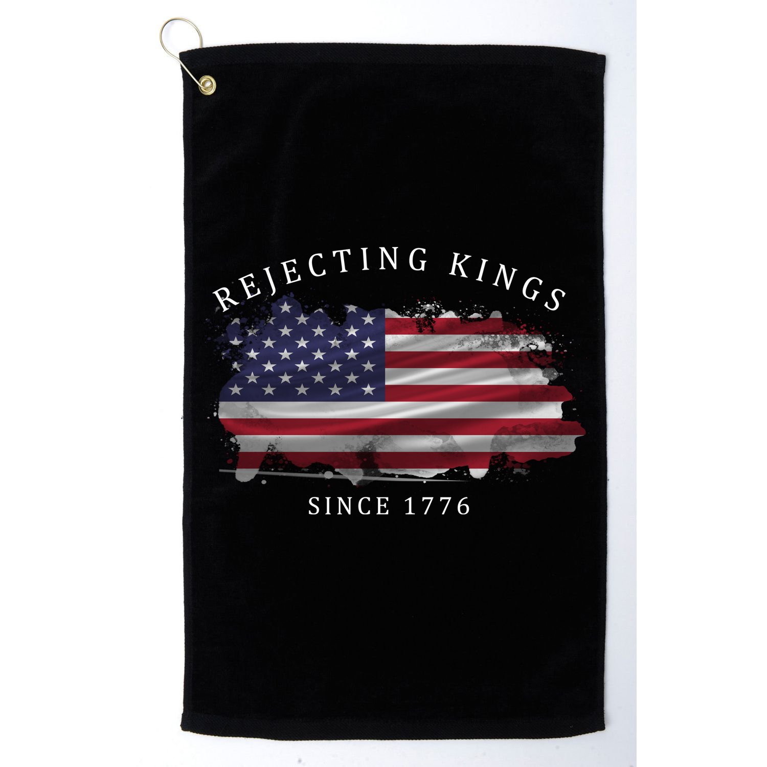 Retro Rejecting Kings Since 1776 Protest Pro Democracy Golf Towel