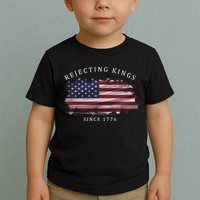 Retro Rejecting Kings Since 1776 Protest Pro Democracy Toddler T-Shirt