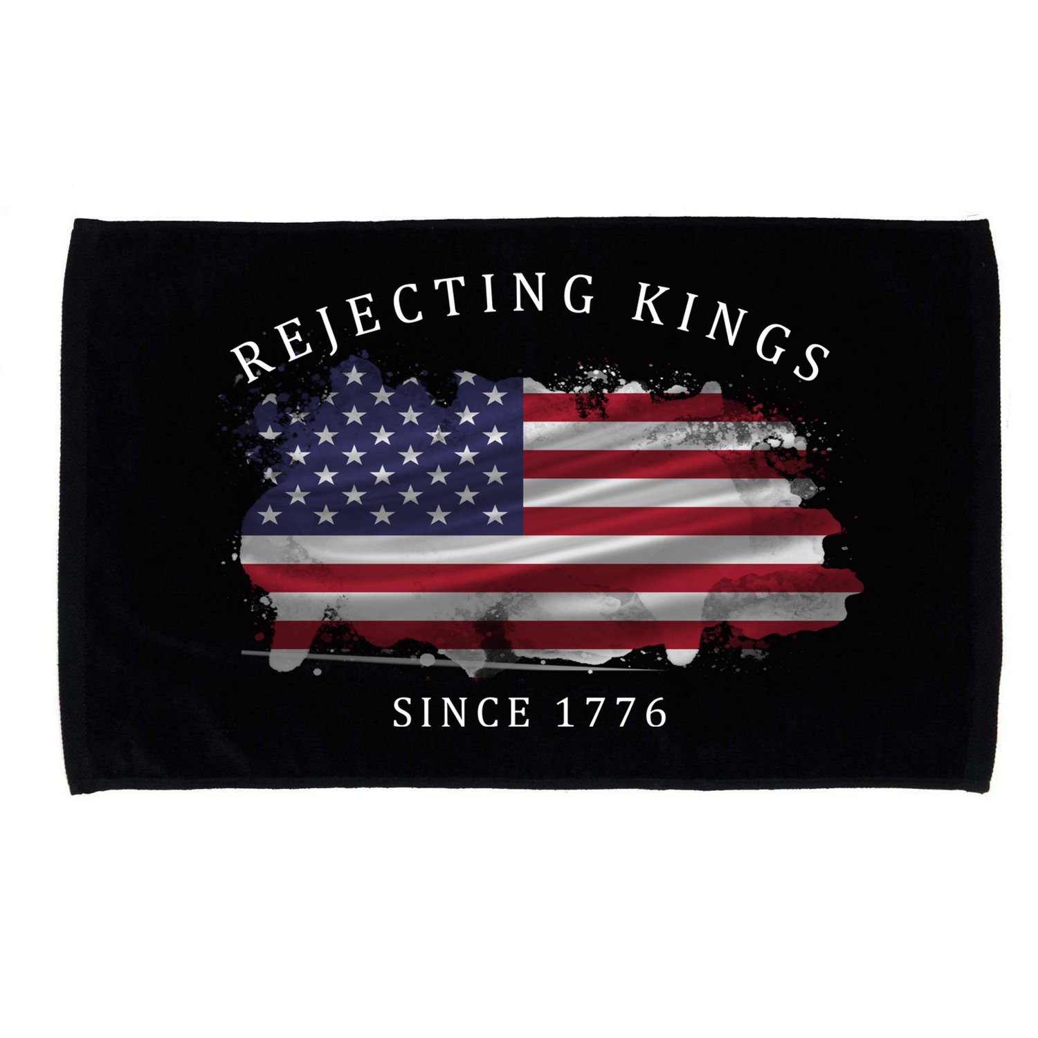 Retro Rejecting Kings Since 1776 Protest Pro Democracy Microfiber Hand Towel