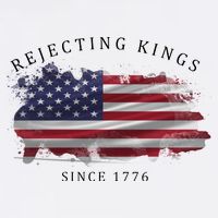 Retro Rejecting Kings Since 1776 Protest Pro Democracy Garment-Dyed Sweatshirt