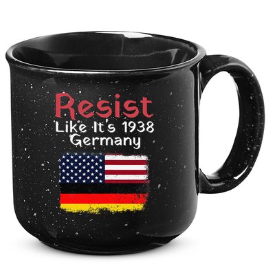 Retro Resist Like Its 1938 Germany Usa Germany Flag Vintage 15oz Campfire Ceramic Mug