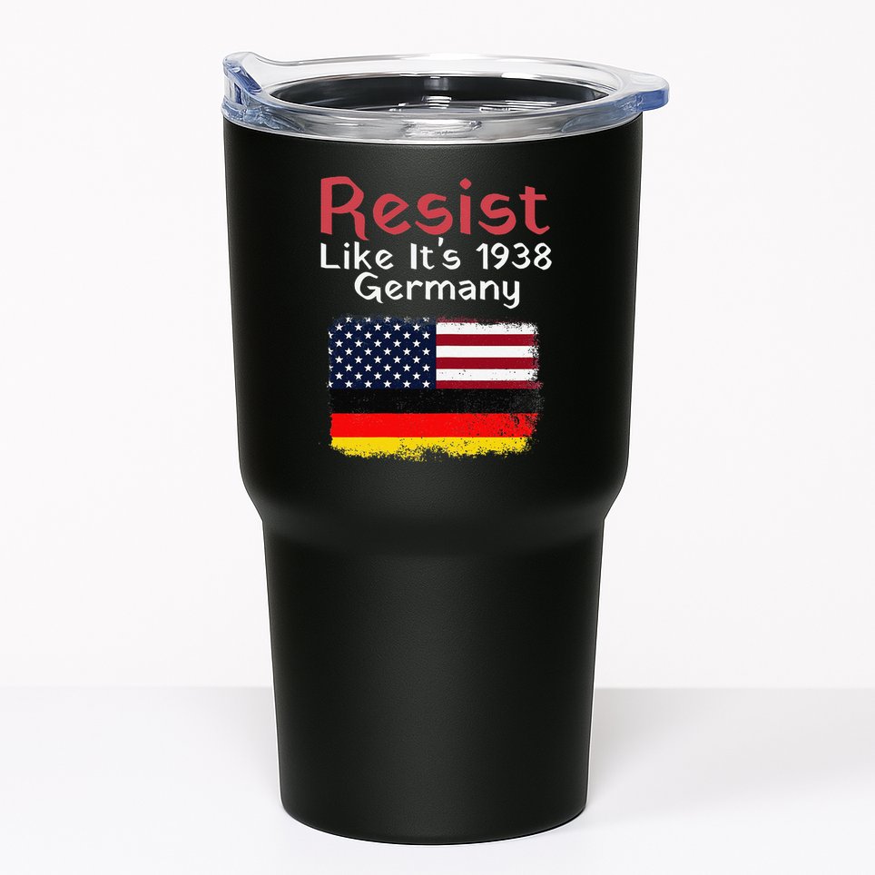 Retro Resist Like Its 1938 Germany Usa Germany Flag Vintage Tumbler