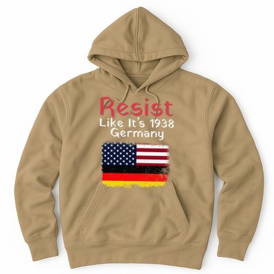 Retro Resist Like Its 1938 Germany Usa Germany Flag Vintage Hoodie