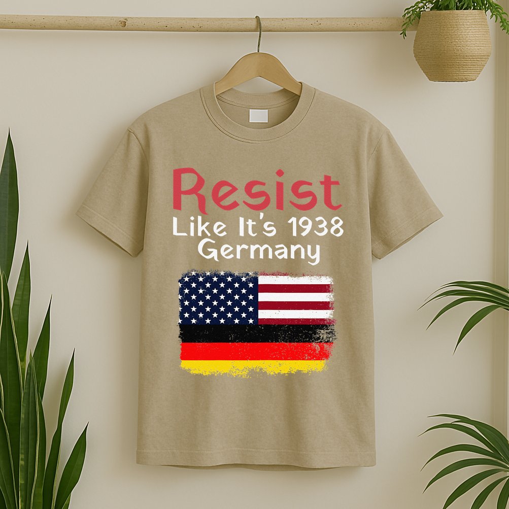Retro Resist Like Its 1938 Germany Usa Germany Flag Vintage T-Shirt