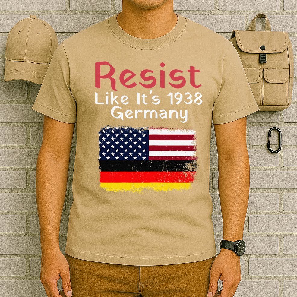 Retro Resist Like Its 1938 Germany Usa Germany Flag Vintage T-Shirt