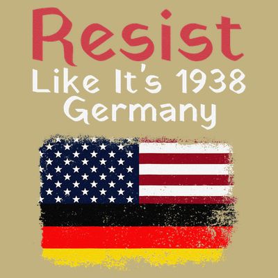Retro Resist Like Its 1938 Germany Usa Germany Flag Vintage T-Shirt