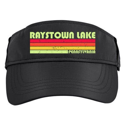 Retro Raystown Lake Pennsylvania Adult Drive Performance Visor