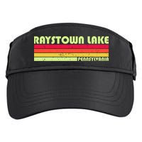 Retro Raystown Lake Pennsylvania Adult Drive Performance Visor