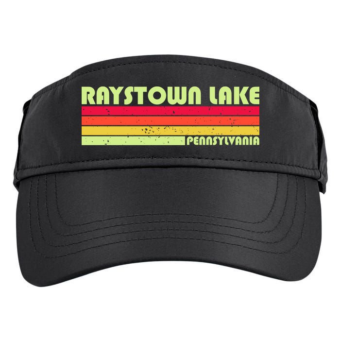 Retro Raystown Lake Pennsylvania Adult Drive Performance Visor