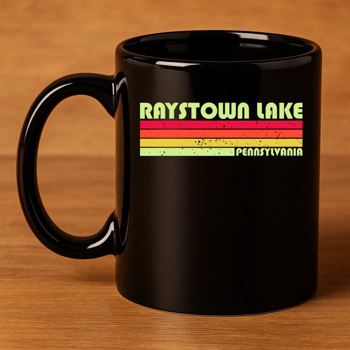 Retro Raystown Lake Pennsylvania 11oz C Handle Ceramic Mug