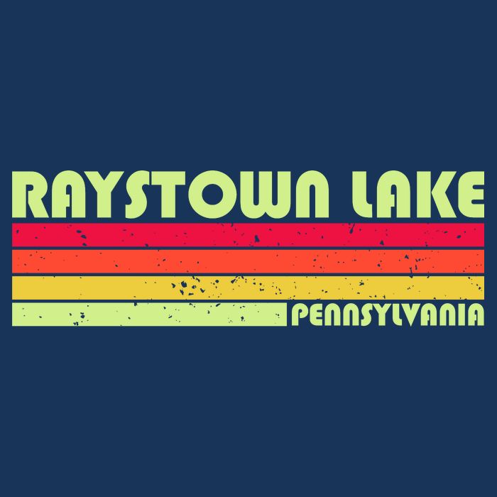 Retro Raystown Lake Pennsylvania Cooling Performance Crew T-Shirt