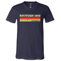 Retro Raystown Lake Pennsylvania V-Neck T-Shirt