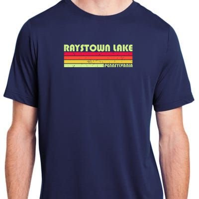 Retro Raystown Lake Pennsylvania Adult ChromaSoft Performance T-Shirt