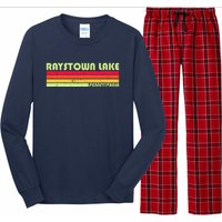 Retro Raystown Lake Pennsylvania Long Sleeve Pajama Set