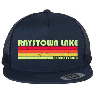 Retro Raystown Lake Pennsylvania Flat Bill Trucker Hat