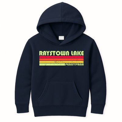 Retro Raystown Lake Pennsylvania Kids Hoodie
