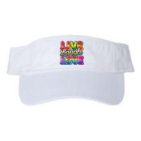 Rainbow Radiance Live Laugh Love Valucap Bio-Washed Visor