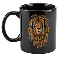 Rasta Reggae Lion Music Art For Rastafari Lover 11oz C Handle Ceramic Mug