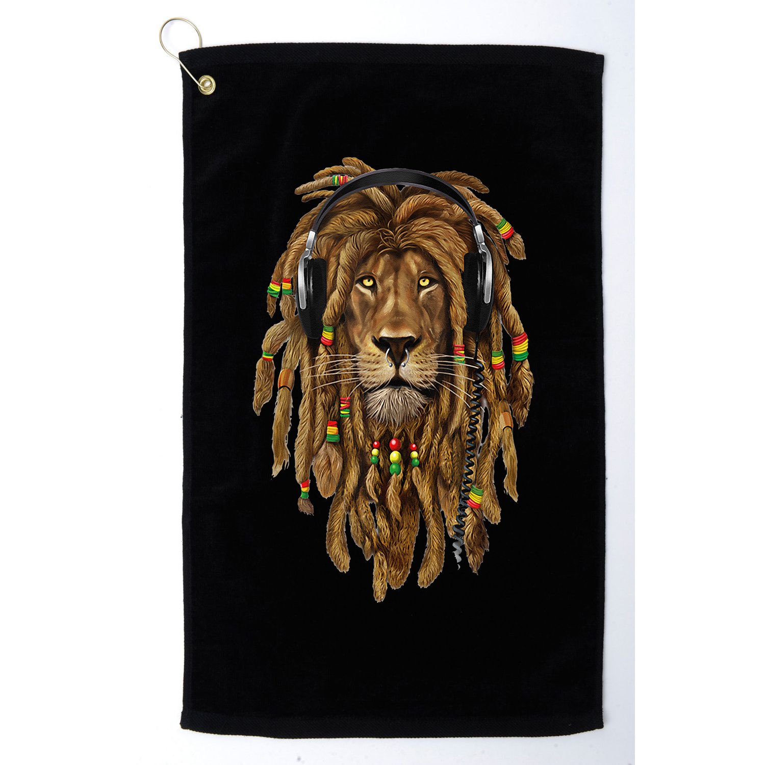 Rasta Reggae Lion Music Art For Rastafari Lover Golf Towel
