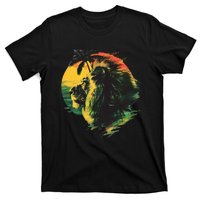 Rasta Reggae Lion Of Judah Rastafari Pride Jamaican Music T-Shirt