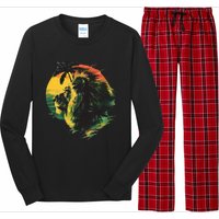 Rasta Reggae Lion Of Judah Rastafari Pride Jamaican Music Long Sleeve Pajama Set